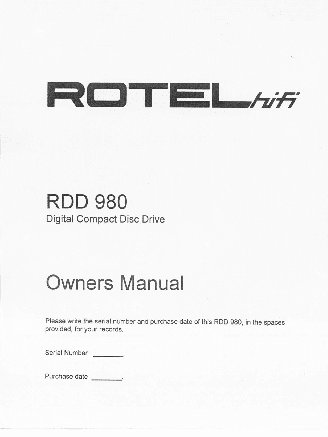 ROTEL RDD980