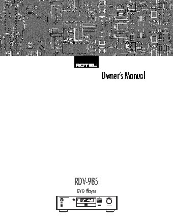 ROTEL RDV985