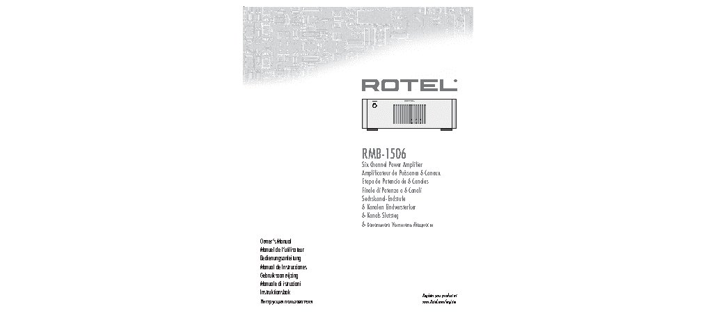 ROTEL RMB-1506