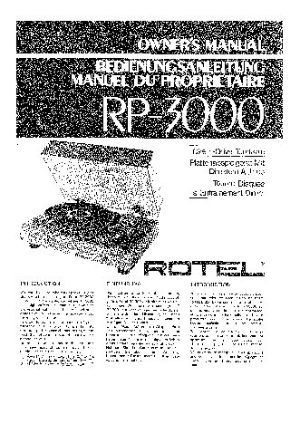 ROTEL RP3000