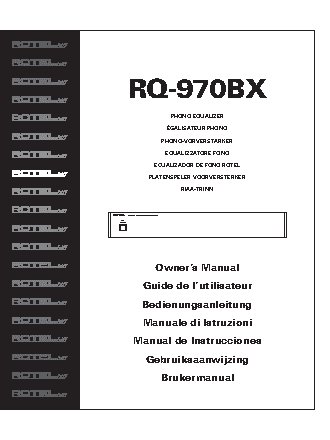 ROTEL RQ970BX