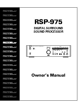 ROTEL RSP975
