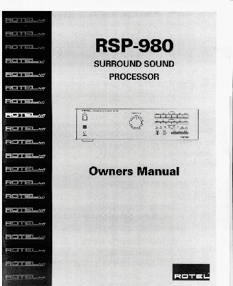 ROTEL RSP980