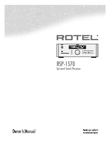 ROTEL RSP-1570