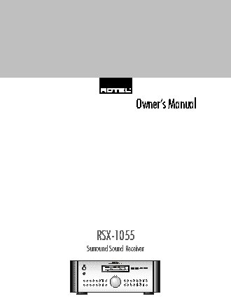 ROTEL RSX1055