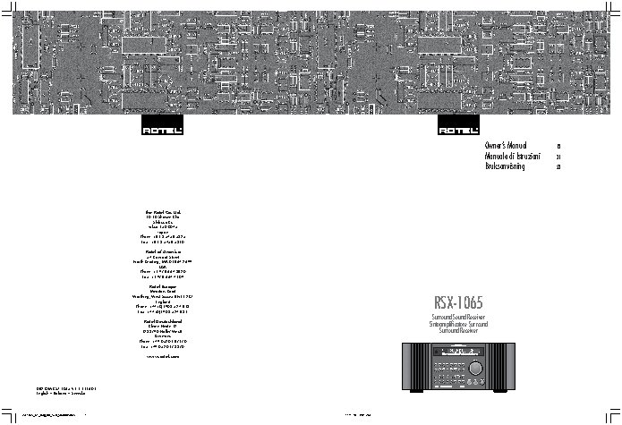 ROTEL RSX1065