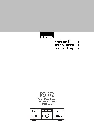 ROTEL RSX972