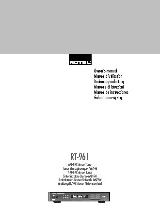 ROTEL RT961