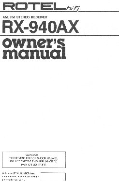 ROTEL RX940AX