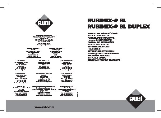 RUBI RUBIMIX-9 BL PLUS