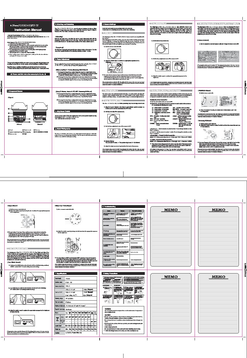 SAMYANG 10mm f/2.8 ED AS NCS CS Micro Four Thirds