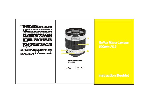 SAMYANG 500mm f/6.3 Mirror T-mount