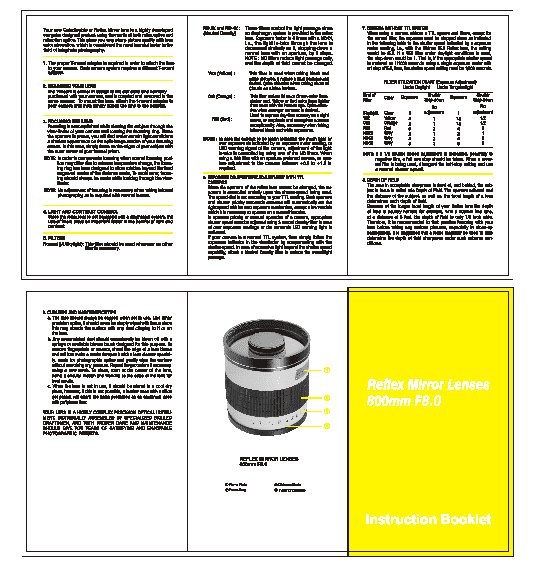 SAMYANG 800mm f/8.0 Mirror T-mount