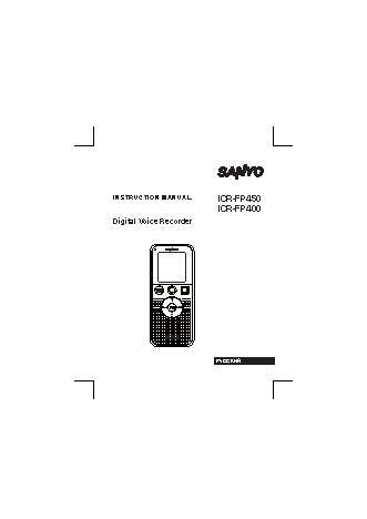 SANYO ICR-FP 400