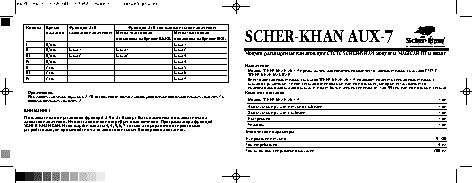 SCHER-KHAN AUX-7