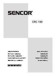 SENCOR SRC 190 RD