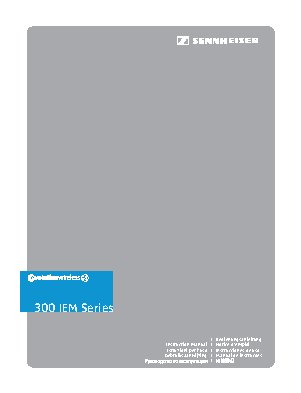 SENNHEISER EW 300 IEM G3-G-X