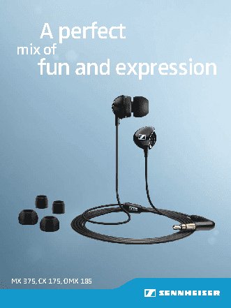 SENNHEISER MX 375 WEST