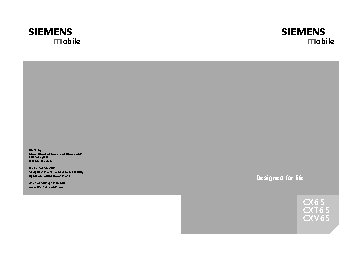 SIEMENS CX65