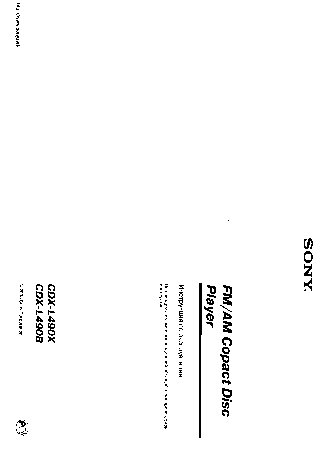 SONY CDX-L490B(X)