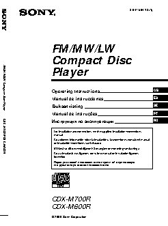 SONY CDX-M700R