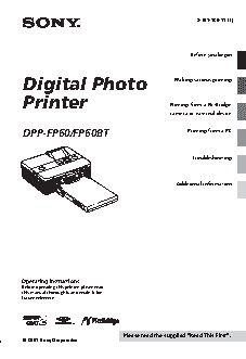 SONY DPP-FP60BT