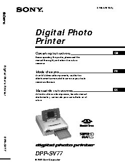 SONY DPP-SV77
