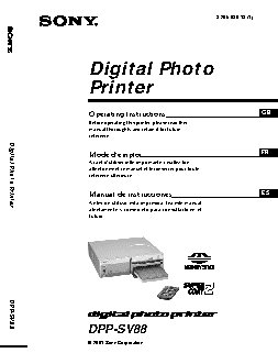 SONY DPP-SV88