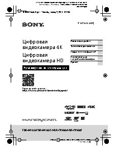SONY FDR-AX100E 4K