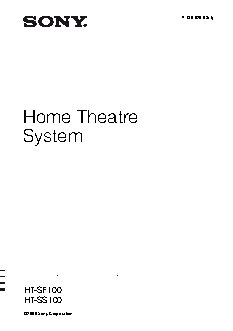 SONY HT-SF100