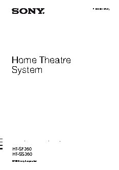 SONY HT-SF360