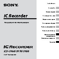 SONY ICD-UX60