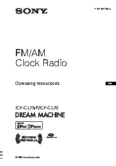 SONY ICF-CL75IP