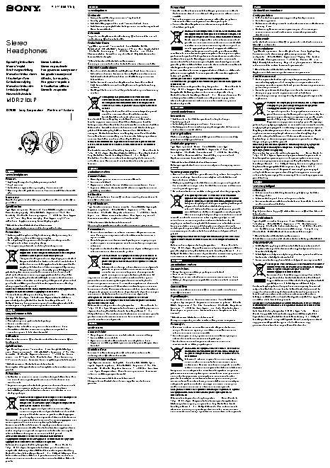 SONY MDR-210LP
