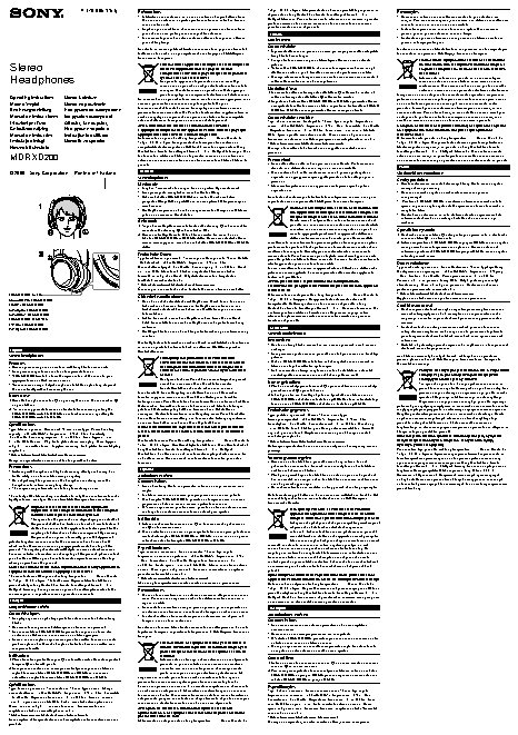 SONY MDR-XD200
