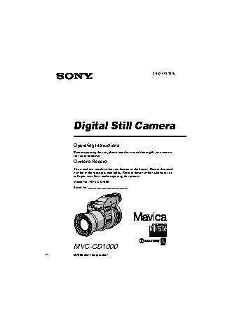 SONY MVC-CD1000