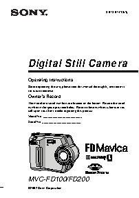 SONY MVC-FD100