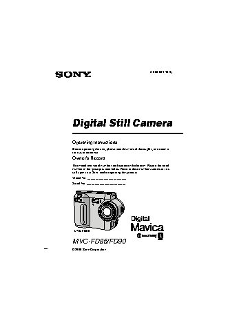 SONY MVC-FD85