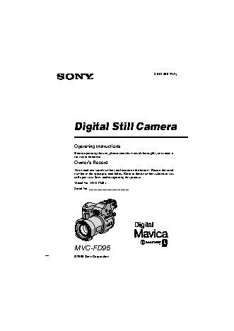 SONY MVC-FD95