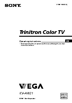 SONY TRINITRON KV-AW21M91A