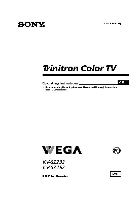 SONY TRINITRON KV-SZ252M91