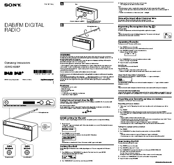 SONY XDR-S16DBP