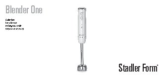STADLER FORM Blender one SFB.500