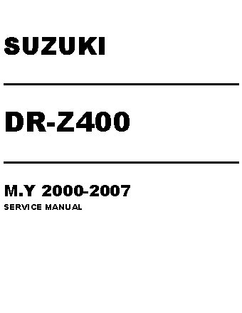 SUZUKI DRZ400 (2000-2007)