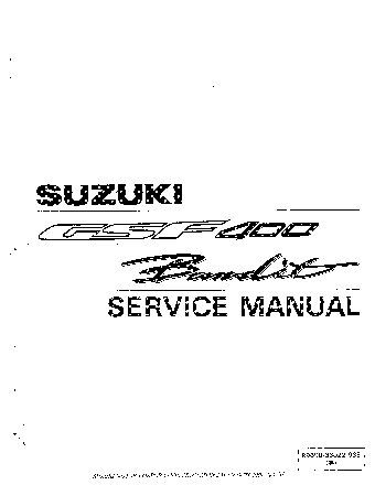 SUZUKI GSF 400 (1991-1993)