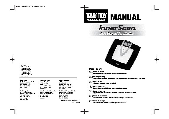 TANITA BC-571