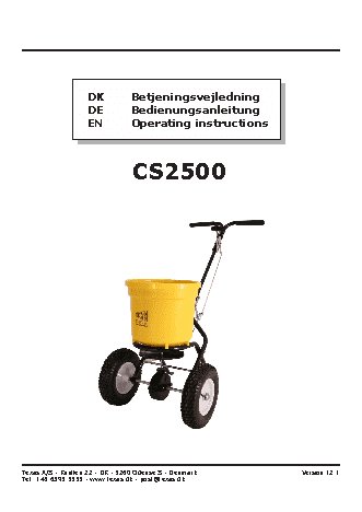 TEXAS Centrifugalspreder CS2500