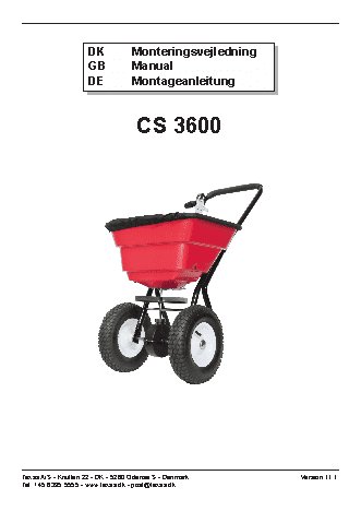 TEXAS Centrifugalspreder CS3600