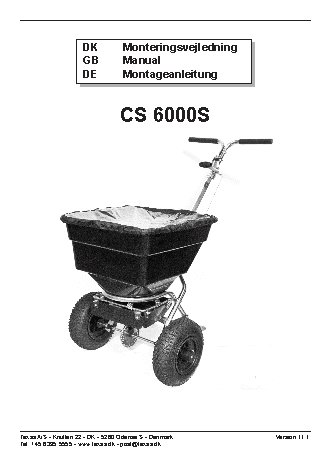 TEXAS Centrifugalspreder CS6000S