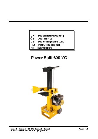 TEXAS Power Split 600 VG benzin